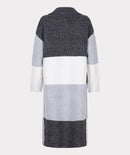 Blocks Cardigan & Scarf Set - Grey