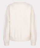 Cable Square Jumper - Off White