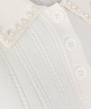 Wool & Cashmere Pearl Jumper - Off White