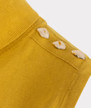 Sleeveless High Neck Jumper - Golden Olive