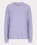 Diagonal Lines Jumper - Light Violet