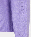 Ajour Raglan Jumper - Light Violet