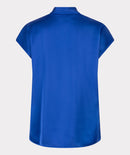 Sleeveless V Neck Top - Lapis Blue