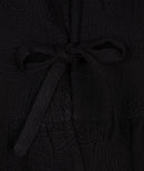 3D Embroidery Blouse - Black