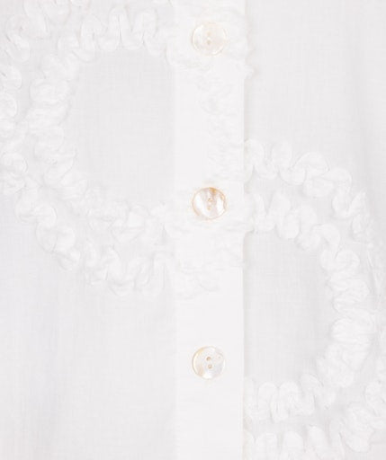 3D Circled Blouse - Off White