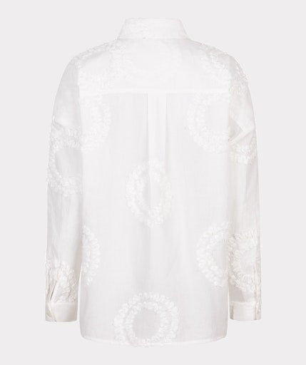 3D Circled Blouse - Off White