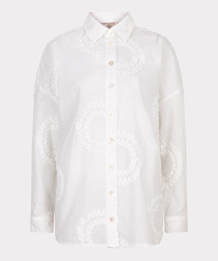 3D Circled Blouse - Off White