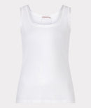 Rib Satin Vest - Off White