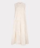 3D Circled Sleeveless Dress - Light Sand