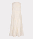 3D Circled Sleeveless Dress - Light Sand