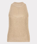 Knitted Sleeveless Top - Sand
