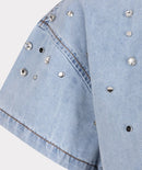 Embellished Blouse - Jeans Blue