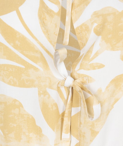 Bow Tie Faded Solar Blouse - Print