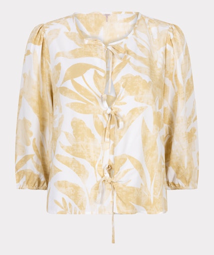 Bow Tie Faded Solar Blouse - Print