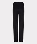 Shiny Twill Trousers - Black