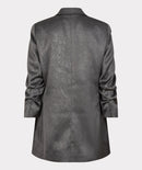 Shimmer Crinkle Blazer - Anthracite