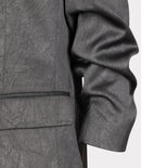 Shimmer Crinkle Blazer - Anthracite