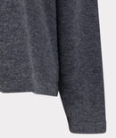 Merino Wool Turtle Neck Jumper - Dark Grey Melange
