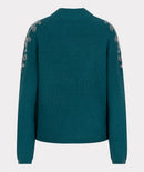 Ribbed Sequin Jumper - Teal