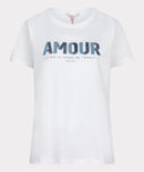 Patched Denim T-Shirt - Off White