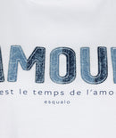 Patched Denim T-Shirt - Off White