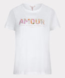 Patched Print T-Shirt - Off White