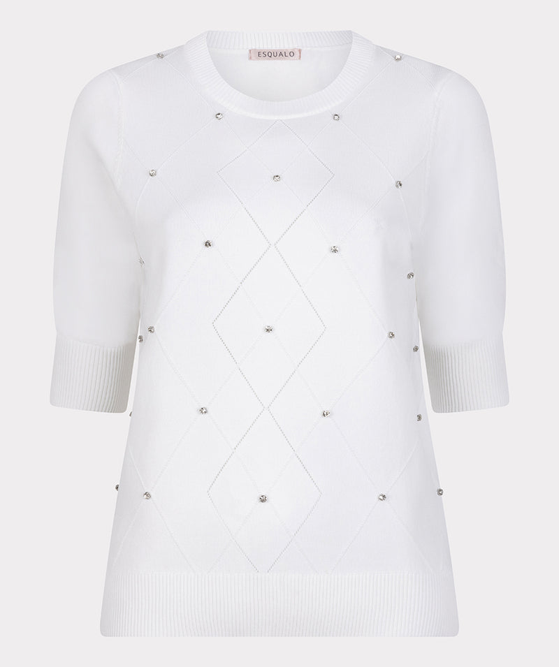 Embellishment Jumper - Off White