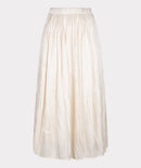 Changeant Plisse Skirt - Off White