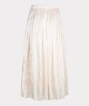 Changeant Plisse Skirt - Off White