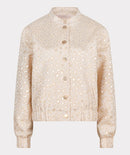 Jacquard Bomber Jacket - Ivory