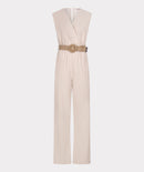 Crinkle Jumpsuit - Light Sand