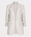 Linen Look Blazer - Sand