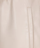 Super Soft Vegan Leather Trousers - Sand