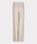 Linen Stripe Trousers - Sand