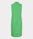 Sleeveless Shoulder Pleats Dress - Green