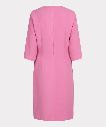 Overlap Knot Dress - Rose