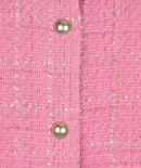 Cropped Boucle Jacket - Rose