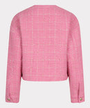 Cropped Boucle Jacket - Rose
