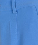 Wide Elastic City Trouser - Blue