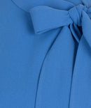 Sleeveless Bow Dress - Blue