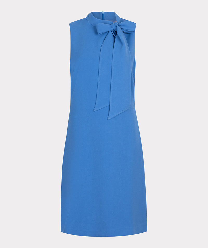 Sleeveless Bow Dress - Blue
