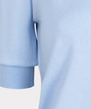 V Neck Gathered Sleeve Jumper - Sky Blue
