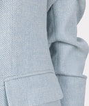 Linen Look Blazer - Sky Blue