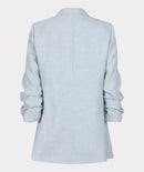 Linen Look Blazer - Sky Blue