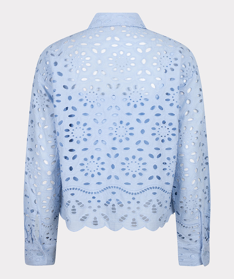 Broidery Anglaise Blouse - Sky Blue