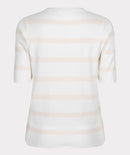 Short Sleeve Stripe Top - Offwhite/sand