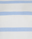 Short Sleeve Stripe Top - Offwhite/blue