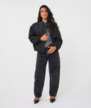 Crinkle Jacket - Black