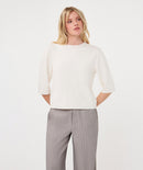 Round Neck Jumper - Off White
