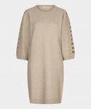 Embroidered Dress - Bisquit